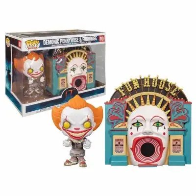 Funko POP TOWN DEMONIC PENNYWISE & FUNHOUSE (2020) — Stephen King