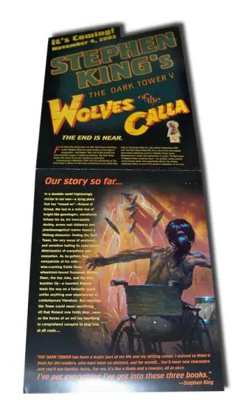 Wolves of the Calla - Promo Flyer oficial — Stephen King