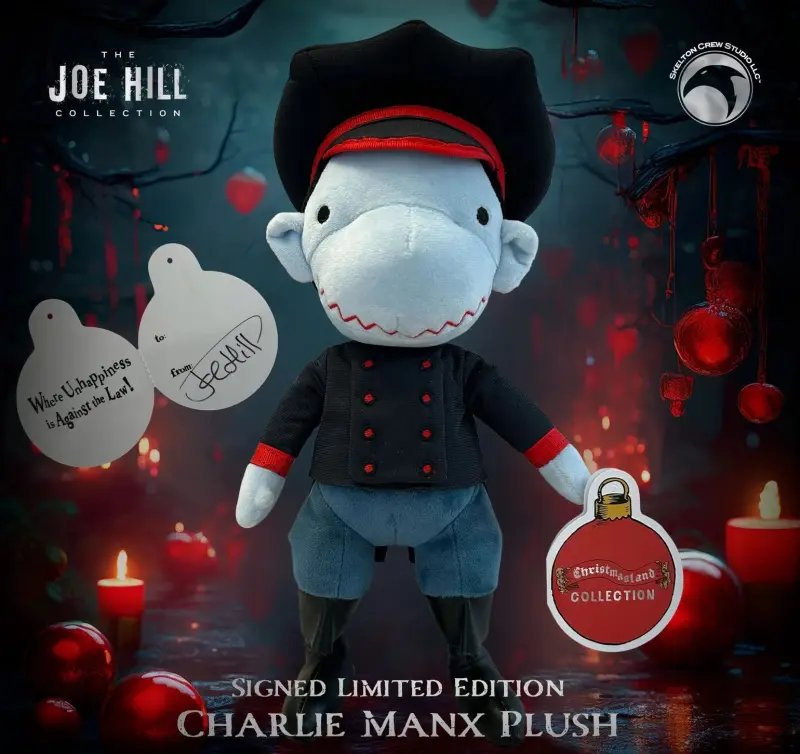 JOE HILL 2024 Edición limitada Charlie Manx Plush firmado — Stephen King - 1