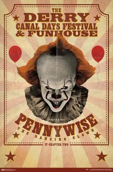 Pennywise Funhouse - Poster — Stephen King - 1